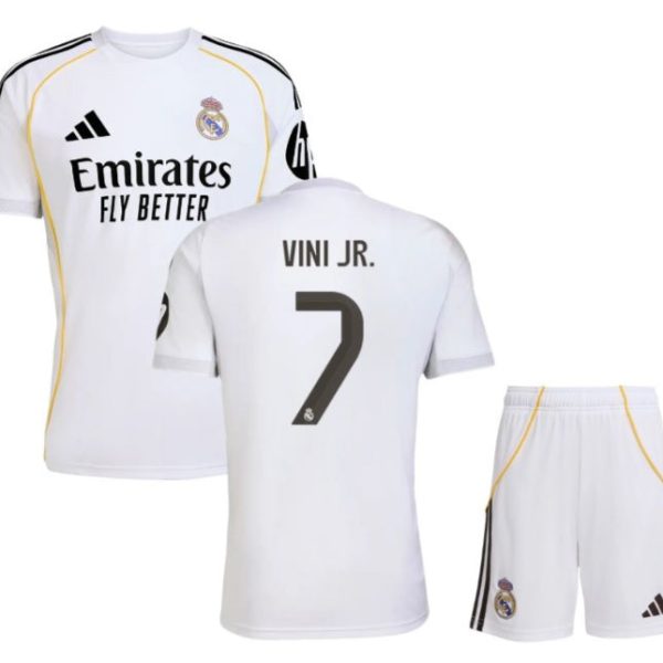 DOMAČI OTROŠKI KOMPLET REAL MADRID 2025/2026 - VINI JR. #7
