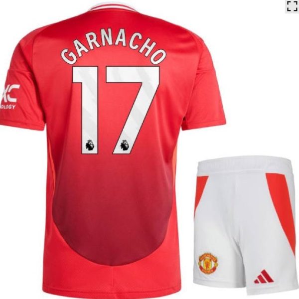 DOMAČI OTROŠKI KOMPLET MANCHESTER UNITED 2024/25 - GARNACHO 17